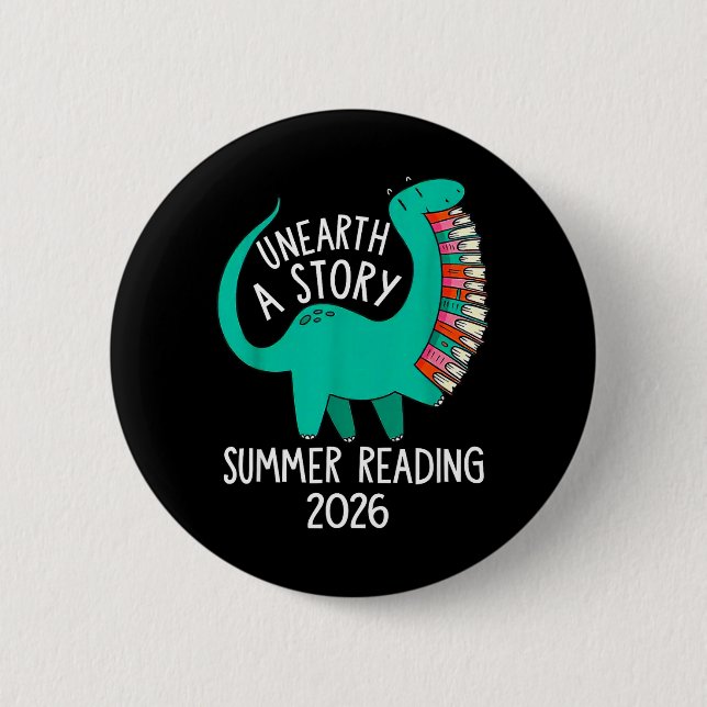 Avtäcka en berättelse sommarläsning 2026 dinosauri knapp (Framsida)