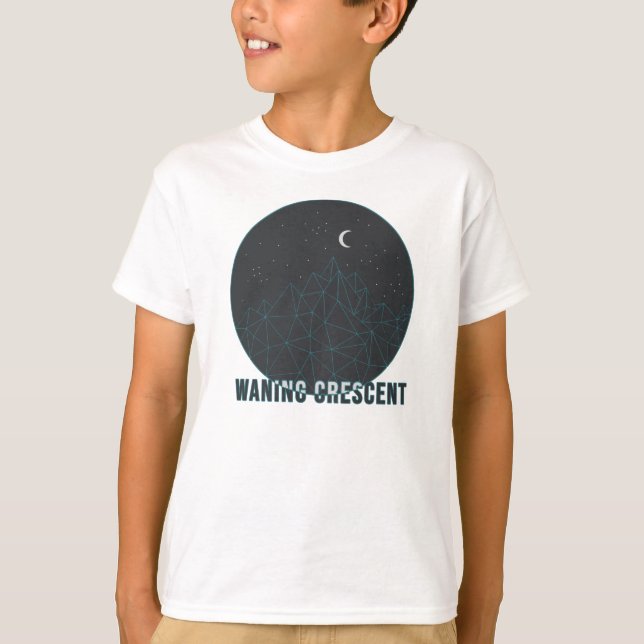 Avtagande halvmåne t shirt (Framsida)