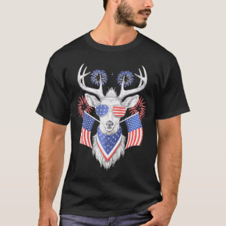 Avtal med USA Flagga Western 4:e juli-jakt T Shirt