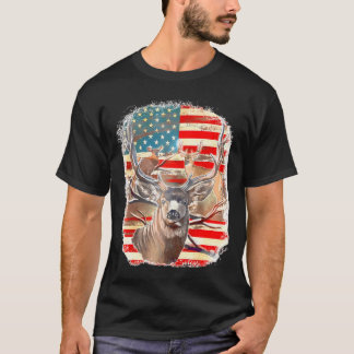 Avtal med USA Flagga Western 4:e juli-jakt T Shirt