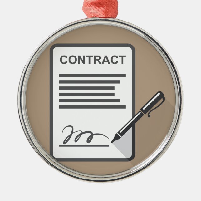 Avtala symbolen julgransprydnad metall (Framsidan)