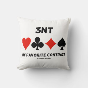 avtalar min favorit 3NT (fyra kortkostymer) Kudde