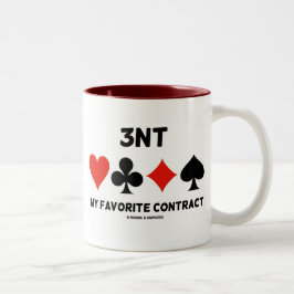 avtalar min favorit 3NT (fyra kortkostymer Två-Tonad Mugg
