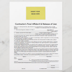 Avtalsslutande parts slutliga Affidavit & Release