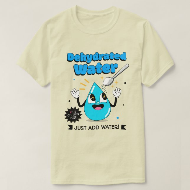 Avtorkat vatten t shirt (Design framsida)