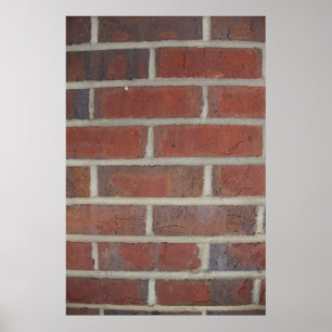 avtryck av tegelväggen struktur poster