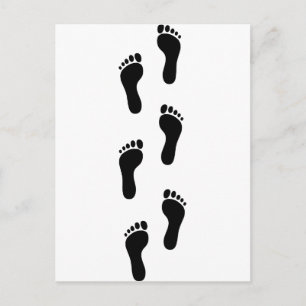 Avtryck - Feet Vykort