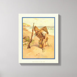 Avtryck i Sand 2 Canvastryck