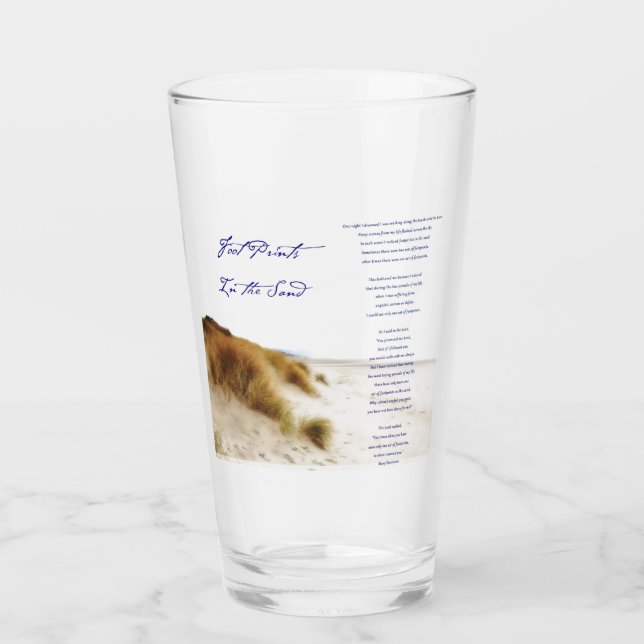 avtryck i sanden glaskopp (Framsida)