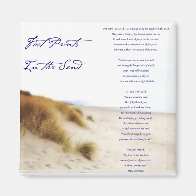 avtryck i sanden magnet (Framsidan)