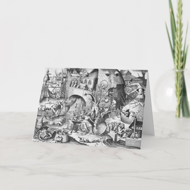 Avund (Invidia), de sju dödliga svinen Kort (Framsida)