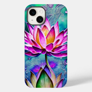 Avundande Rosa Lotus Flower Porträtt