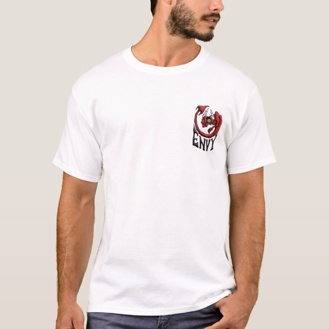 Avundas Djävul Äg din Synd T Shirt (Framsida)