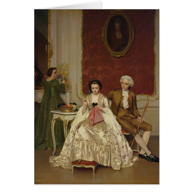 Avundsjuka 1861 hälsningskort (Framsidan)