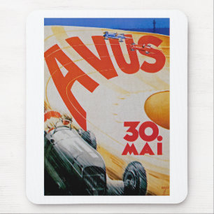 Avus Automobile Tävla Poster Musmatta