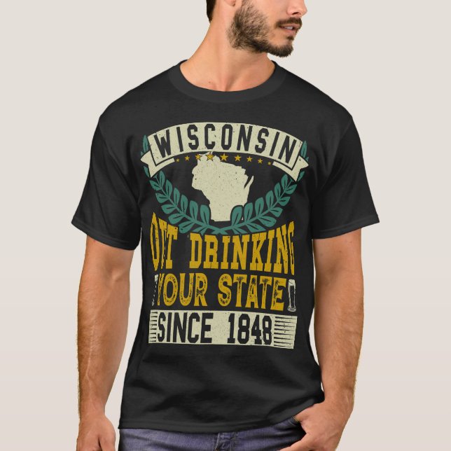 Avvakta att dra ditt tillstånd sedan 1848 års öl  t shirt (Framsida)