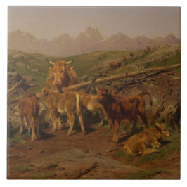 Avvänjning av kalvar (kouppfödning) kakelplatta