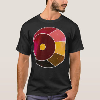 Avvänjning Crescent Måne red och orange T Shirt