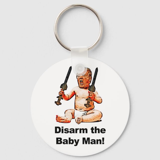 Avväpna Baby Man Nyckelring (Framsida)