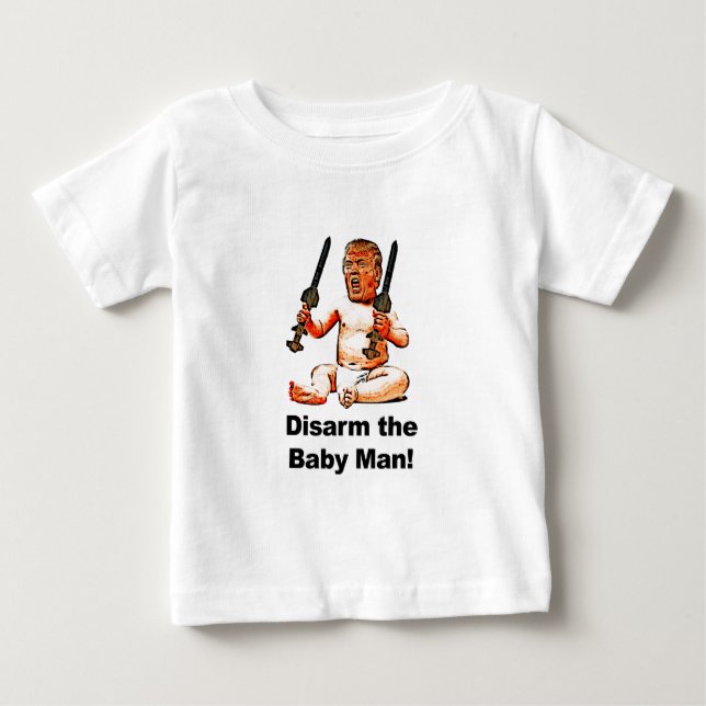 Avväpna Baby Man Tee (Framsida)