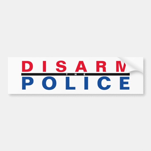 avväpna polisen bildekal (Framsidan)