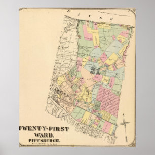 Avvärja 21 av Pittsburgh, Pennsyvania Poster