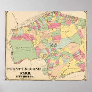 Avvärja 22 av Pittsburgh, Pennsyvania Poster