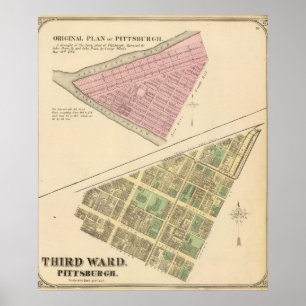 Avvärja 3 av Pittsburgh, den Pennsyvania 1784 Poster