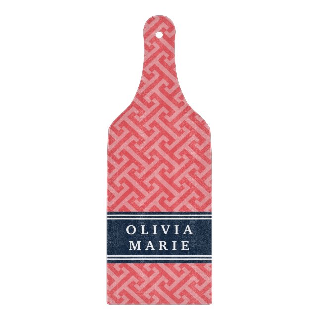 Avvattnad vattenmelon Rosa grekiska Nyckel Mönster (Framsidan)