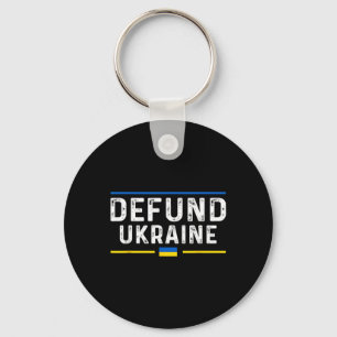 Avveckla Ukraina Pro Amerika Vintage Typografi Pol Nyckelring