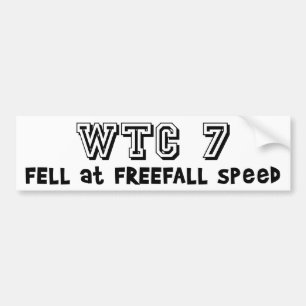 Avverkningen WTC7 på freefallen rusar Bildekal
