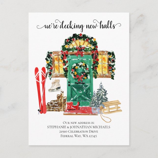 Avvikande Helgdag-Flytta-annonsstation Helg Vykort (Framsida)