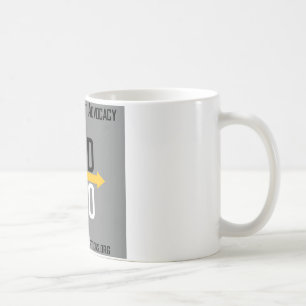 Avviks alternativ kvadrerar logotypmuggen kaffemugg