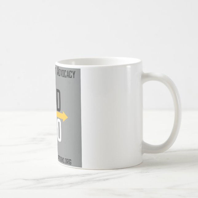 Avviks alternativ kvadrerar logotypmuggen kaffemugg (Höger)