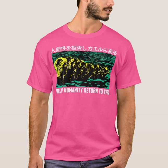 Avvisa humanitet Återgå till groda japanska T Shirt (Framsida)