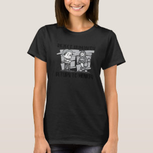 Avvisa mänskligheten Återgå till apa djur 1 T Shirt