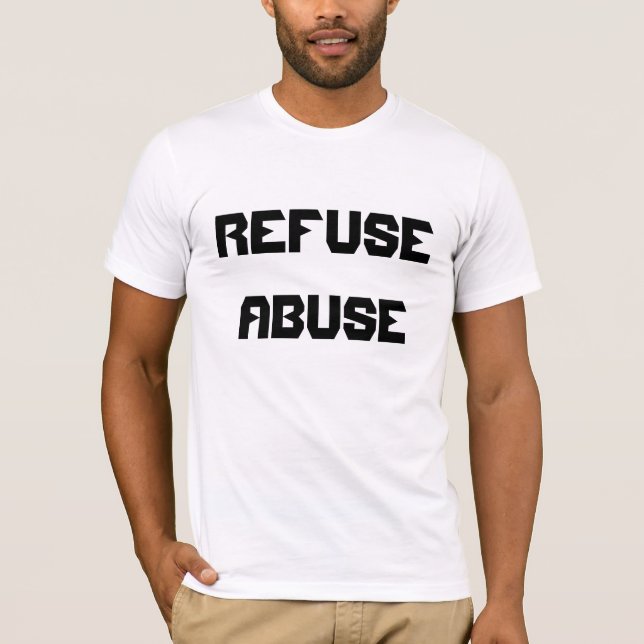 Avvisa missbruk t-shirts (Framsida)
