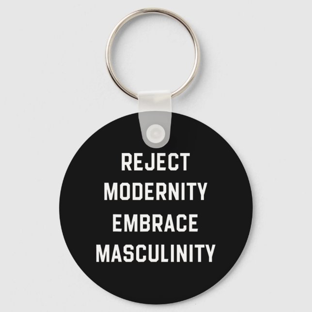 Avvisa modernt embrace Masculinity Nyckelring (Framsida)