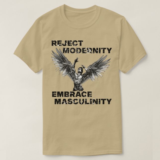 Avvisa modernt embrace Masculinity T Shirt (Design framsida)