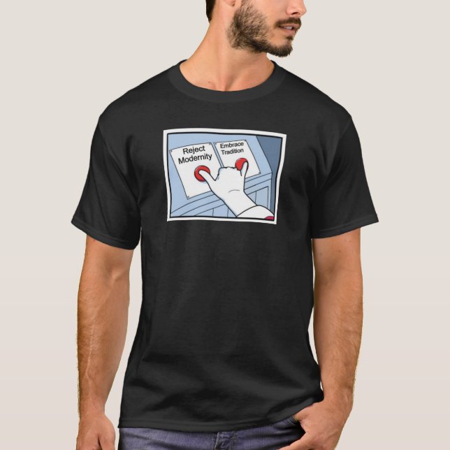Avvisa modernt och rensa traditionen t shirt (Framsida)