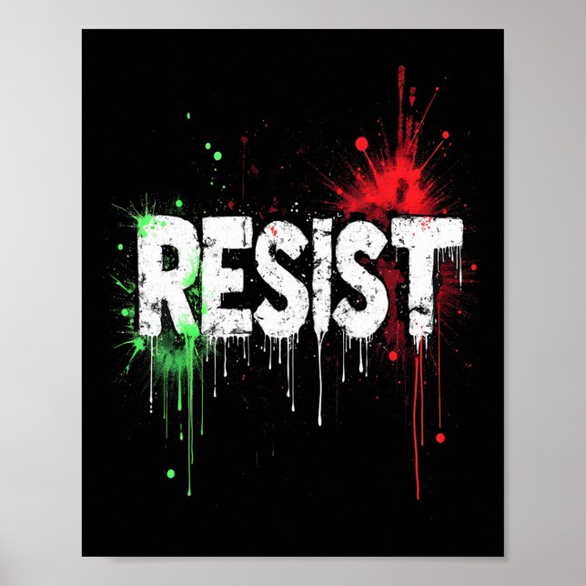 Avvisa politiska protester poster (Framsidan)