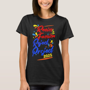 Avvisa projekt 2025 med att motstå fascism t shirt