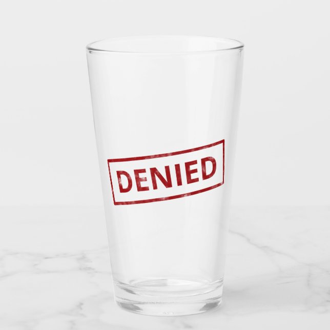 Avvisad försäkringskassetumlare glaskopp (Framsida)