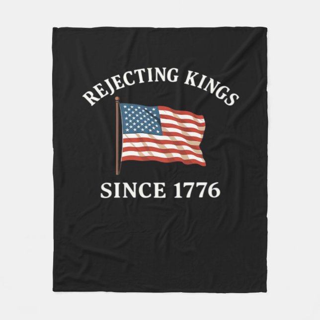 Avvisar kungar sedan 1776 Essential stil Fleecefilt (Framsidan)