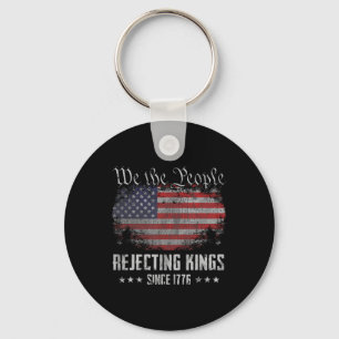 Avvisar kungar sedan 1776 Patriotisk Usa-flagga 4  Nyckelring