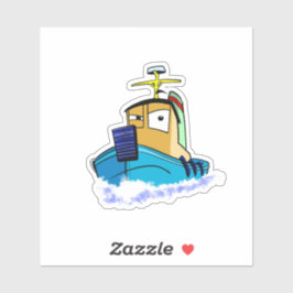 Avvisning av bogserbåt klistermärken