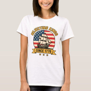 Avvisning av Kung sedan Vintagen Patriotic USA 177 T Shirt