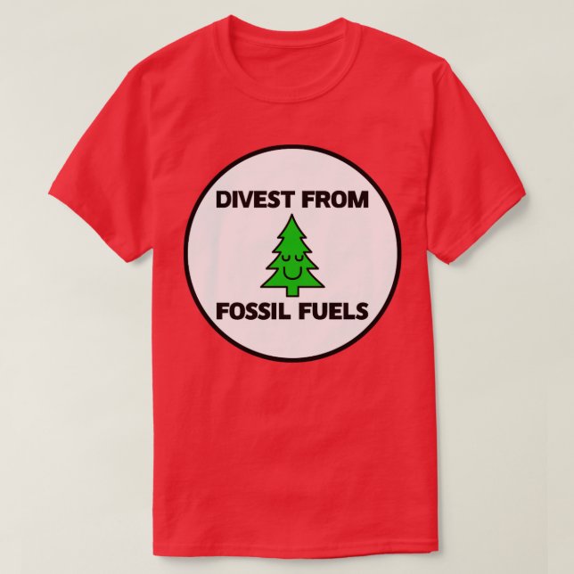 Avyttra förnybara energikällor från fossila bränsl t shirt (Design framsida)