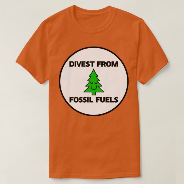 Avyttra förnybara energikällor från fossila bränsl t shirt (Design framsida)