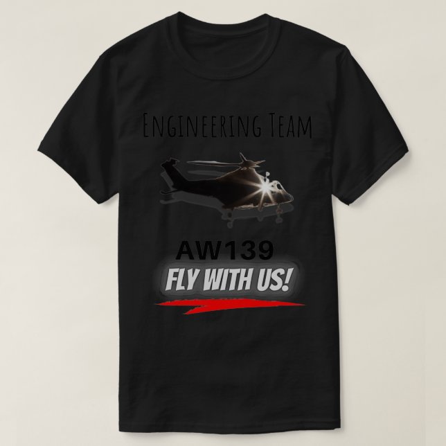 AW139-tekniker T Shirt (Design framsida)